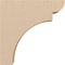 Ekena Millwork 3"W x 12"D x 12"H Thin Yorktown Rough Cedar Woodgrain TimberThane Corbel, Primed Tan CORUR03X12X12YORRCPR - alternate 3
